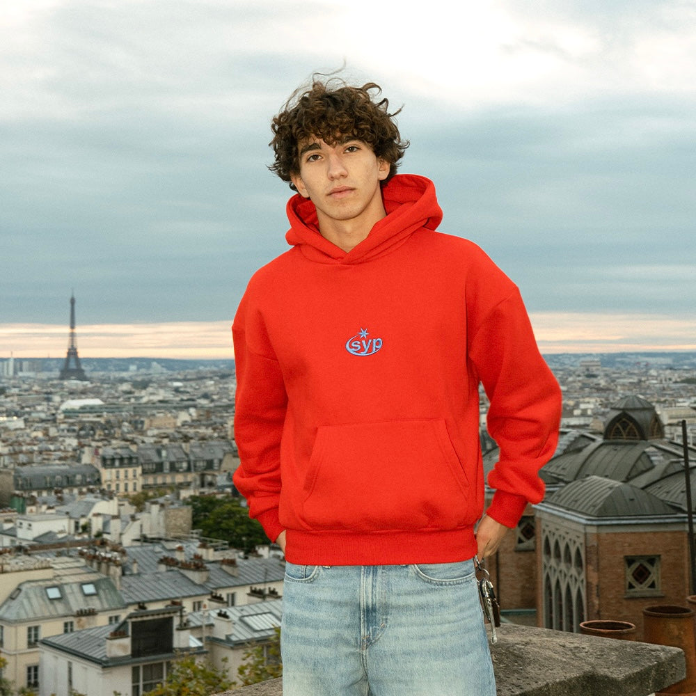 "MAKE A WISH" RED HOODIE