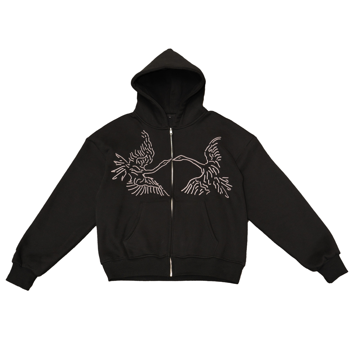 BIRDS ZIP HOODIE