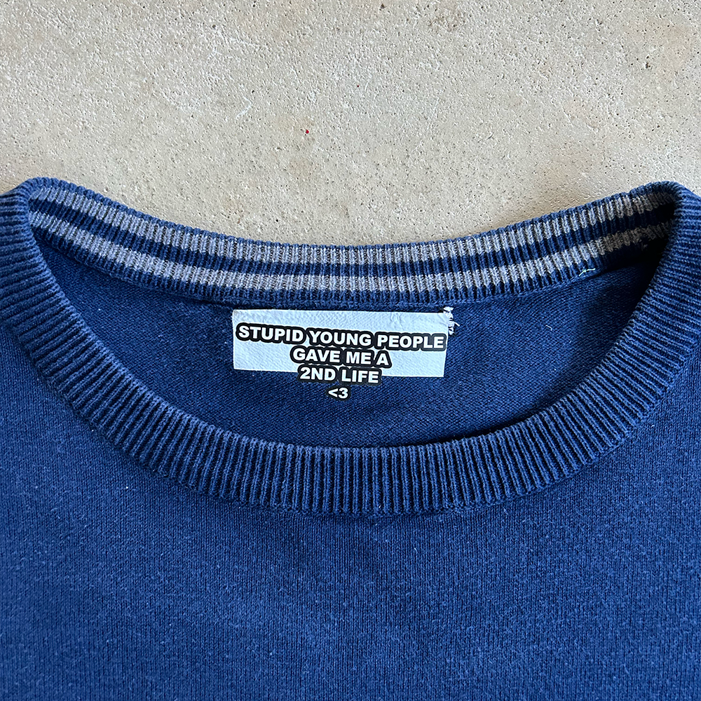 NAVY BLUE CREWNECK